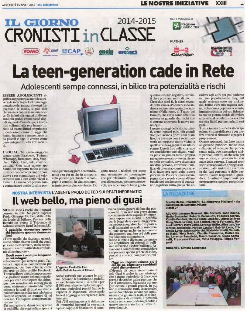 Pagina del giorno 2015